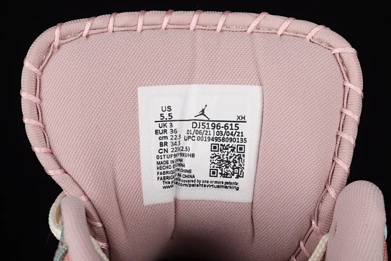 All categories Air Jordan Jordan series basketball shoes Air Jordan 1 Low G version pure original Air Jordan Low SE AJ1 Joe 1 color stitching candy low-top basketball shoes DJ5196-615